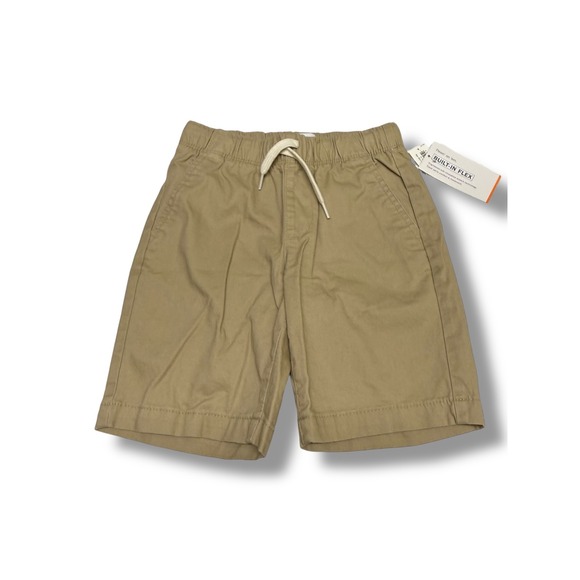 Old Navy Other - Old Navy‎ Boys Khaki Chino Shorts Built-In Flex Elastic Waist Tan Size S 6-7 NEW